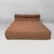 Italian modern brown fabric bed Le Bambole by Mario Bellini for B&B, 1980s Bamboletto double bed or daybed, from the Le...