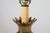 Late 20th Century Vintage Footed Brass Pineapple Table Lamp W/ Wood Base For Sale - Image 5 of 13
