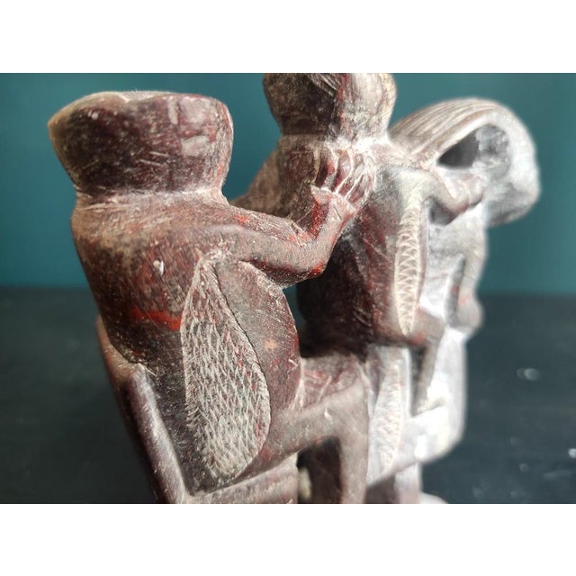 Gray Sculpture of a Family, 1920s-1940s For Sale - Image 8 of 10