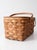 Vintage Splint Wood Picnic Basket For Sale - Image 6 of 16