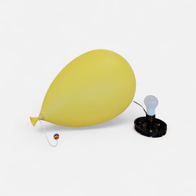 1980s Large Baloon Table Lamp by Yves Christin for Bilumen, 1984 For Sale - Image 5 of 7