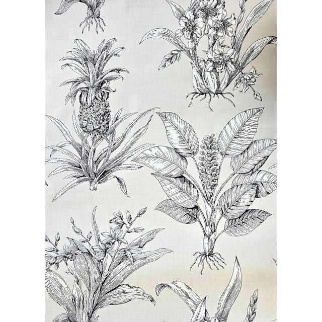 Paper Thibaut "Toile Tropicale" Wallpaper Double Rolls, a Pair For Sale - Image 7 of 10