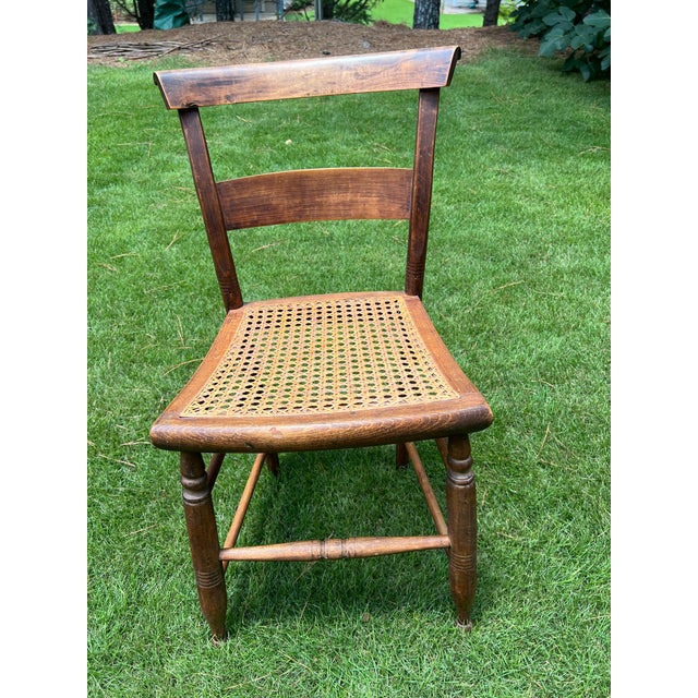 Vintage Caned Seat Chairs, Set of 4 For Sale In Atlanta - Image 6 of 11