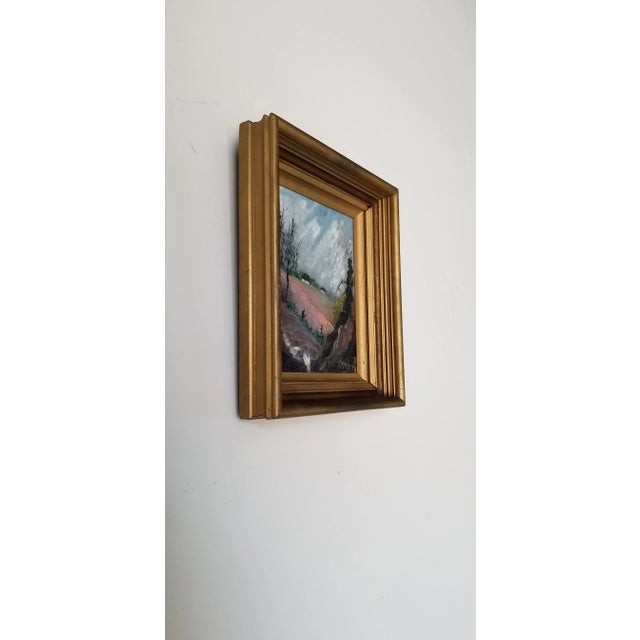 For your consideration we are presenting for sale this fantastic vintage expressionist abstract oil Painting By Listed...