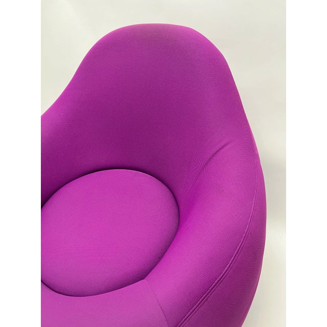 2000 - 2009 2000s “Blobism” Violet Upholstered Bubble Chair For Sale - Image 5 of 7