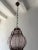 Amethyst 1 of 3 Big Mid-Century Seguso Murano Amethyst Blown Tortoise Lantern Chandelier For Sale - Image 8 of 9