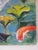 Early 21st Century Lagoon by Zoa Ace | Oil on canvas Swans, fish, and plants in a colorful lagoon setting. For Sale - Image 5 of 5