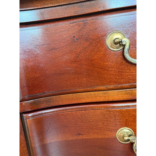 Pennsylvania House Solid Cherry Wood 12 Drawer Triple Dresser W/Middle Privacy Cabinet,brass Handles For Sale - Image 16 of 16
