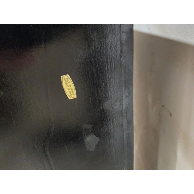 Wood Vintage Asian Side Table Nightstand For Sale - Image 7 of 8