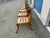Set of 6 Teak Klismos patio chairs. The chairs are made of solid Peruvian Teak. Finished and ready to enjoy. Set is well...