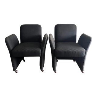 1980s Postmodern Chiclet Style Chairs - a Pair For Sale