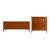 Rare Kent Vintage Coffey Mid Century Modern Walnut Lowboy & Tallboy Dresser Set, 2 Pieces For Sale