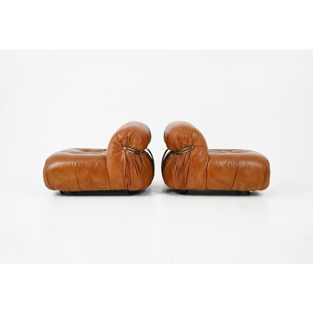 Cassina Soriana Lounge Chairs by Afra & Tobia Scarpa for Cassina, 1970s, Set of 2 For Sale - Image 4 of 14