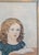 Gray 19th Century American Folk Art Portrait Painting of a Girl With a Book, Boston For Sale - Image 8 of 16