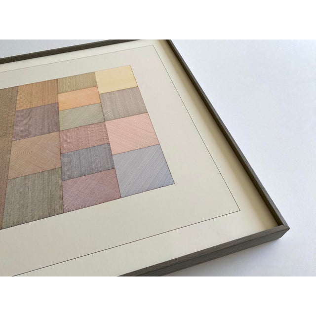 Sol LeWitt Vintage 1978 Mid Century Modernist Lithograph Print Framed Museum Exhibition Poster " Four-Color Drawing ( Composite ) " 1970 For Sale - Image 12 of 18
