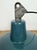 Industrial Petrol Enamel Factory Lamp with Cast Iron Top, 1960s For Sale - Image 15 of 18