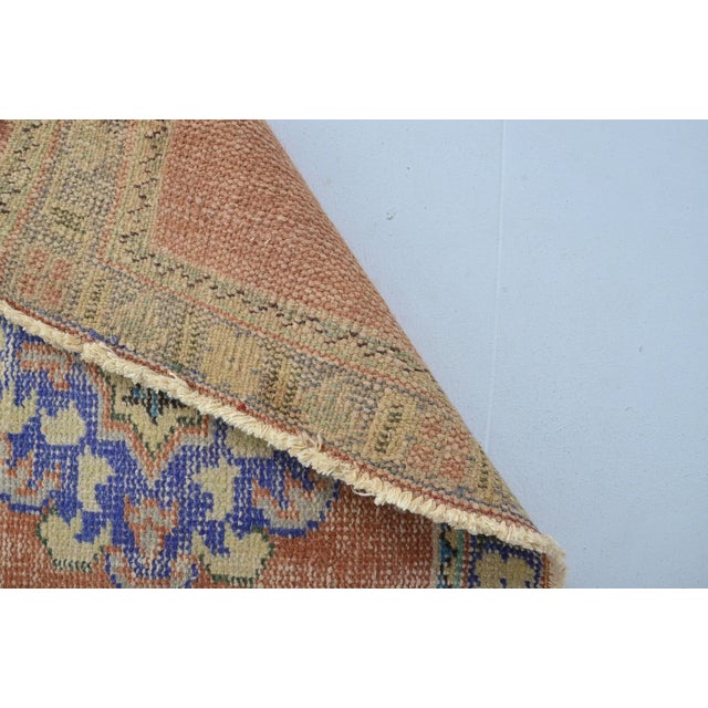 Antique Vintage Kitchen Decor Runner Rug For Sale - Image 9 of 10