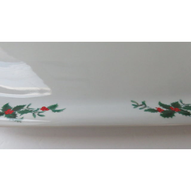 Late 20th Century Late 20th Century Bia Cordon Bleu Baking Dish Holly Berry Christmas Pattern For Sale - Image 5 of 12