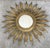 Mid-Century Modern Gilt Iron Layered Leafed Flower Shaped Sunburst Mirror For Sale - Image 4 of 13