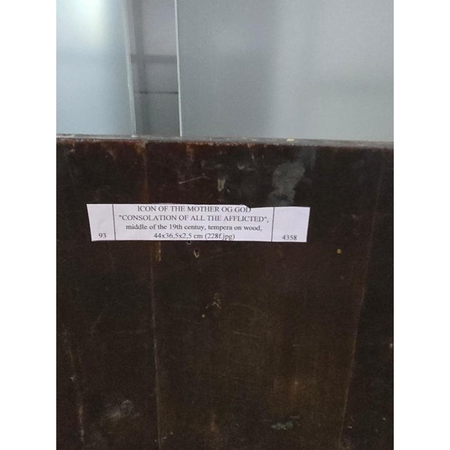 Antique Orthodox Icon, 1860 For Sale - Image 16 of 17