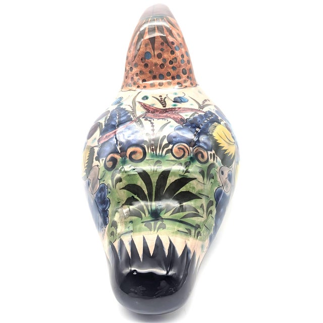 1970s 1970s Tonalá Mexico Ceramic Toucan Bird Figurine For Sale - Image 5 of 12