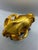 Black Golden Cat Skull Desk Sculpture on Black Marble Base For Sale - Image 8 of 11