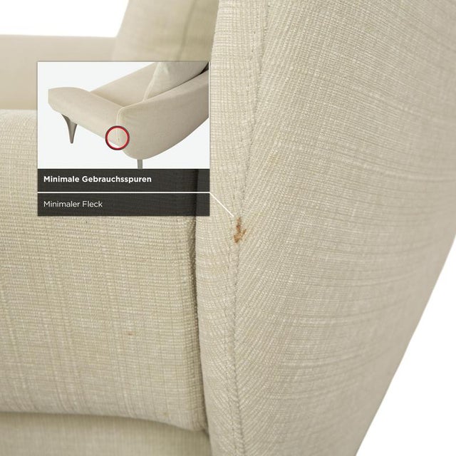 Model 1600 2-Seater Sofas in Cream Fabric from Rolf Benz, Set of 2 For Sale - Image 11 of 18