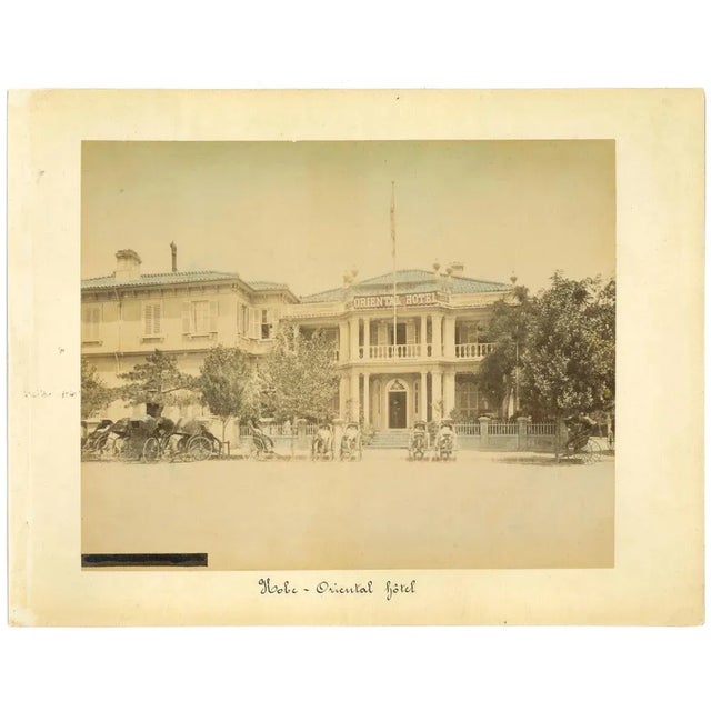 Ancient Views of Kobe is an original vintage Albumen prints on single cardboard: 26 x 34 cm. They were realized in the...