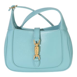 Dusty Azure Boarded Dyana Lux Calfskin Mini Jackie 1961 Hobo For Sale