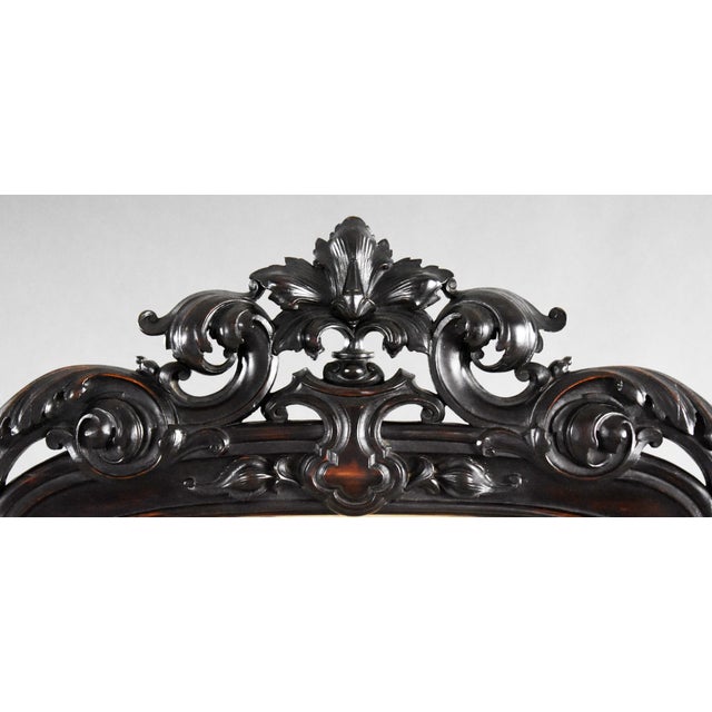 19th Century English Victorian Rosewood Fire Screen For Sale - Image 4 of 18