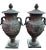 American 51”h Spectacular Miami Beach Vintage Urn With Lid Classic Cast Bronze Verdigris Patinated - A Pair For Sale - Image 3 of 12