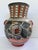 Mexican Vintage Mexican Folk Art Hand-Painted Pottery Vase With Rabbits & Handles For Sale - Image 3 of 12