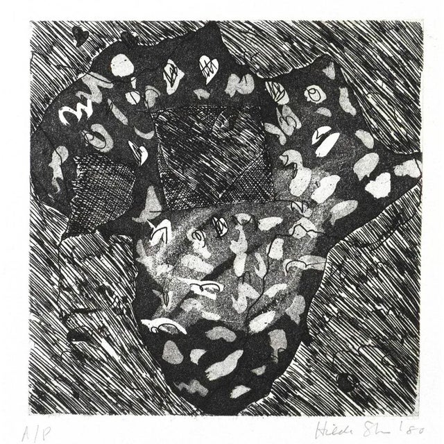 Hilda Shum Etching 1980 Untitled II For Sale - Image 4 of 4