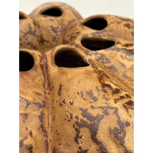 Organic Modern Ash Glazed & Wood Fired Vase by Imes Gallery For Sale - Image 13 of 15