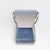 Set of Six 1980s Chrome Cantilever Dining Chairs in Gray Velvet For Sale - Image 11 of 13