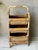 Mid 20th-Century Stylishly Functional Bamboo & Rattan 3-Tier Catchall Basket Storage Stand For Sale - Image 4 of 12
