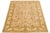 Beige Handmade Modern Oushak Wool Rug With Floral Motif For Sale - Image 11 of 11