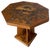 French Oak Marquetry Table, 1920s For Sale