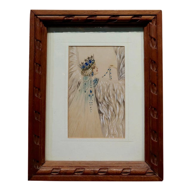 Sergei Sergeevich Solomko -The White Bird Princess -Russian Painting For Sale