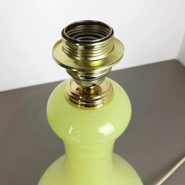 Glass Large Opaline Murano Glass Table Light from Cenedese Vetri, Italy, 1960s For Sale - Image 7 of 15