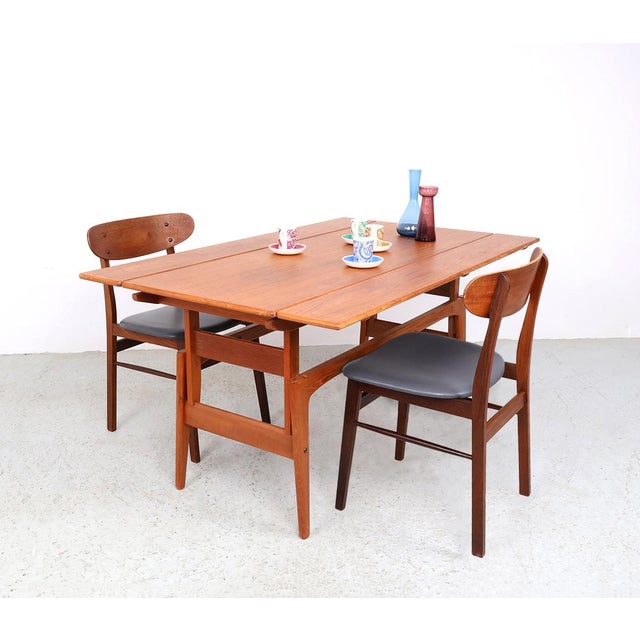 Vintage Height-Adjustable Coffee or Dining Table by Kai Kristiansen for Trioh, 1970s For Sale - Image 15 of 16
