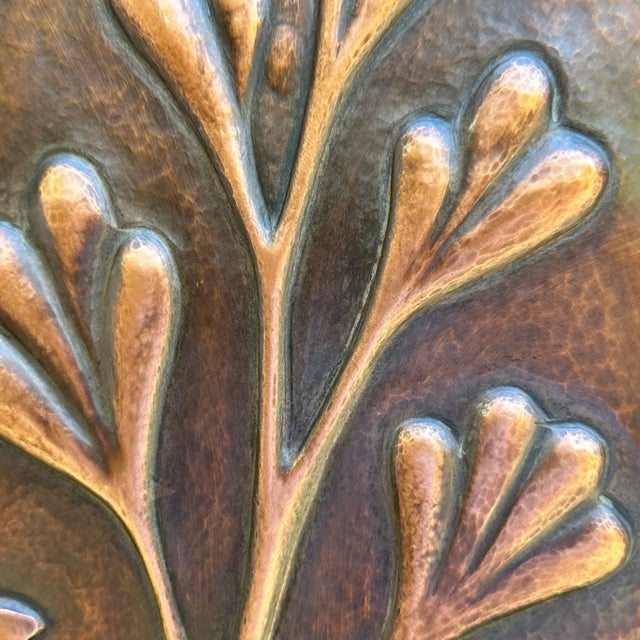 Metal Copper Wall Art Floral Relief "The Architect's Garden" by Jeremy Maronpot For Sale - Image 7 of 11