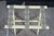 Gate House Ivory Contour Leg Wood Luggage Rack With 3 Petit Point Straps For Sale - Image 6 of 16