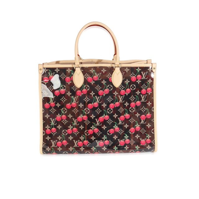 Louis Vuitton x TM Monogram Cherry Crystal Onthego GM For Sale - Image 4 of 9