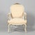 Swedish Gustavian Rococo Style White Armchairs with Gilt Details, Early 1900s, Set of 2 For Sale - Image 4 of 5