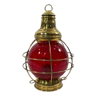 Brass Ships Onion Lantern For Sale