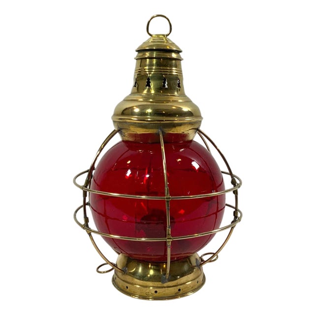 Brass Ships Onion Lantern For Sale