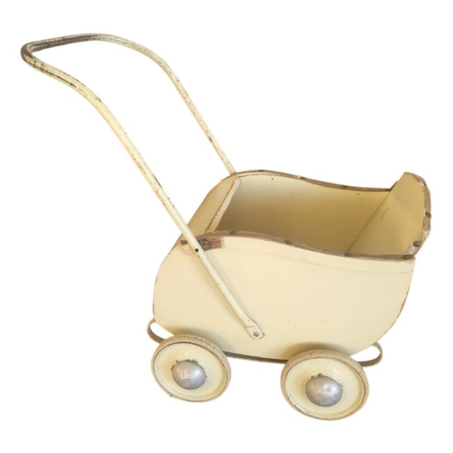Pre-War Wooden Dolls Carriage, 1890s For Sale