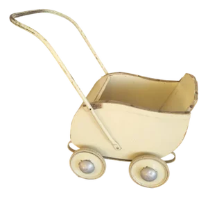 Pre-War Wooden Dolls Carriage, 1890s