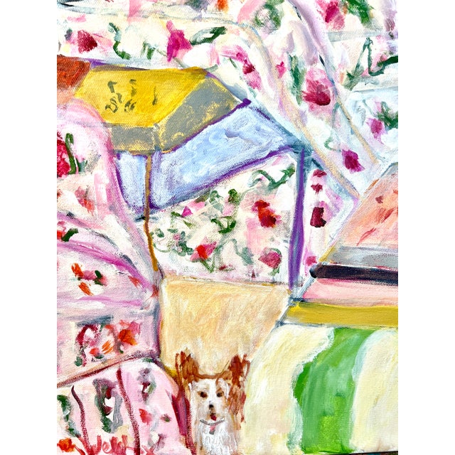 "Somewhere in Paris #1" Original Interior Painting For Sale - Image 4 of 5